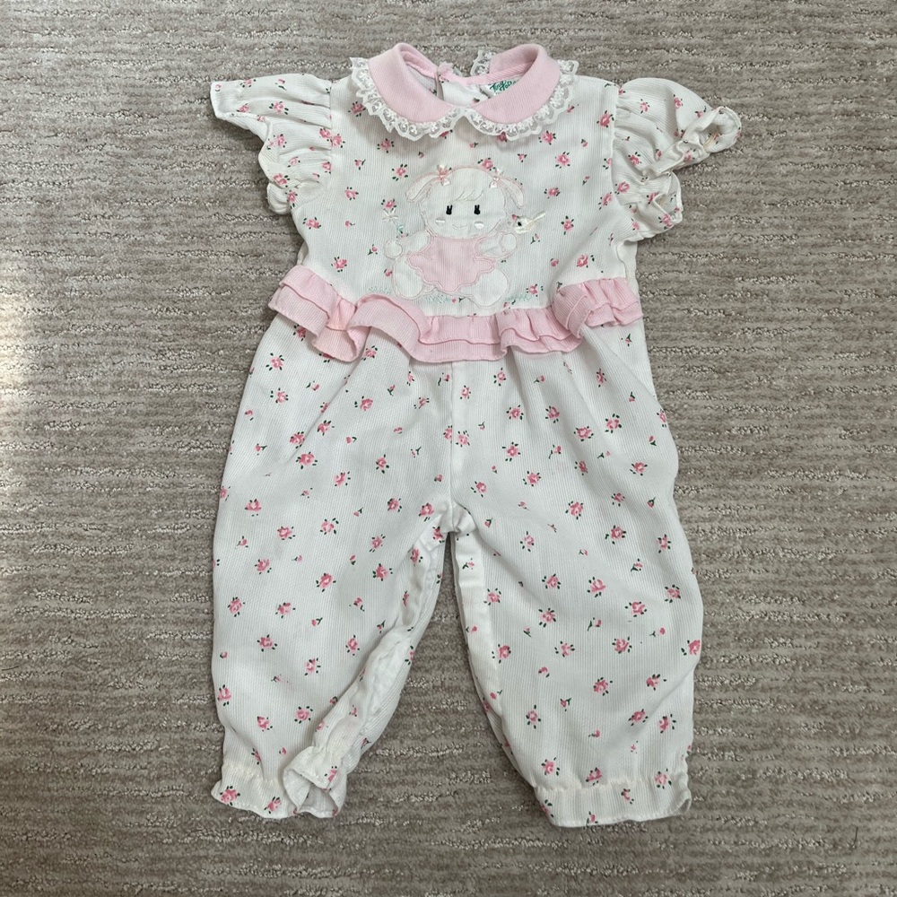 TINY TOTS Vintage One Piece Outfit Girls 3-6mo